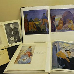 Книжная выставка к 140-летию П.В.Кузнецова (1878 - 1968) в библиотеке РАХ