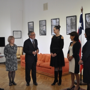 Выставка члена-корреспондента РАХ В.С. Бубелы-Масловой в посольстве Чили