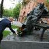 В Москве Президент РФ  В.В.Путин открыл памятник  поэту Сергею Михалкову работы А.Рукавишникова