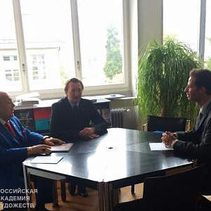 Состоялась встреча заместителя  министра культуры Швейцарии  Ива Фишера и президента РАХ З.К.Церетели
