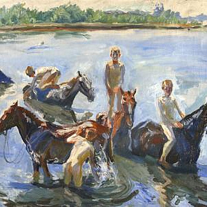 Выставка «Купание коней» в Музее современного изобразительного искусства им. А.А. Пластова