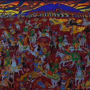 Презентация новой картины Мухадина Кишева «Канжальская Битва»