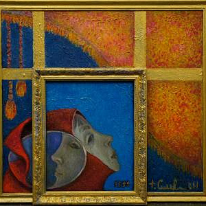 «Цветные стекла». Выставка произведений почетного члена РАХ Т.И.Сельвинской.