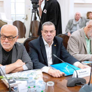 На заседании Президиума РАХ 26 сентября 2023 года. Фото: Дмитрий Обухов, пресс-служба РАХ.