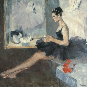 Т. Осипова. Портрет балерины. 1967. Холст, масло. 120х120. Собственность семьи автора