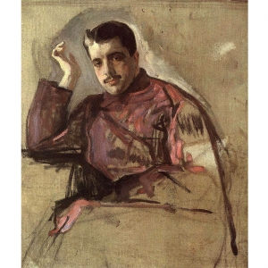 В.А.Серов (1865-1911). Портрет Сергея Дягилева. 1904. Государственный Русский музей.