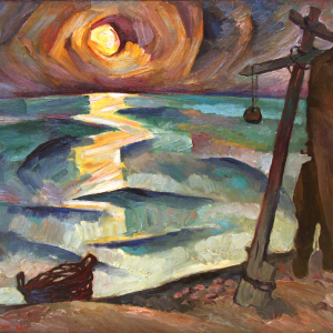 А.В.Лохин. Море и солнце. 1968. Холст, масло. 81х93. Собственность автора