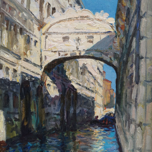 А.П. Белых (1923-2017). Венеция. Мост вздохов. 1976. Холст, масло. Собственность семьи художника