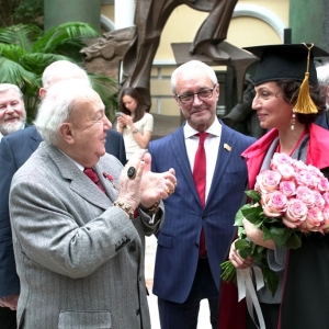 Вручение регалий почетного зарубежного члена Российской академии художеств  Генеральному директору ЮНЕСКО Одре Азуле.