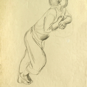 А.Ф. Пахомов. Мальчик. 1928-30. Бумага, карандаш
