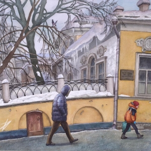 «Нарисованная Москва». Выставка акварелей Елены Дергилёвой