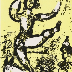Выставка «Париж для своих. Пабло Пикассо, Марк Шагал, Зураб Церетели» в Москве. М.Шагал. Цирк. 1960