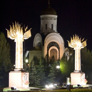 Мемориал Победы на Поклонной горе. Храм во имя святого Великомученика Георгия Победоносца. Фото Серги Шагулашвили