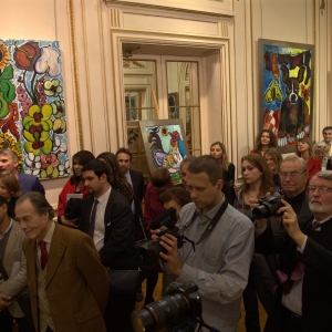 Мастер-класс и выставка произведений Зураба Церетели в Российском центре науки и культуры в Париже