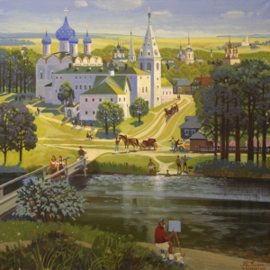 Выставки произведений Валерия и Елены Ржевских в Болдино.