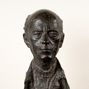 Л.Н. Матюшин. Портрет скульптора Николая Крошечкина. 1986. Бронза.