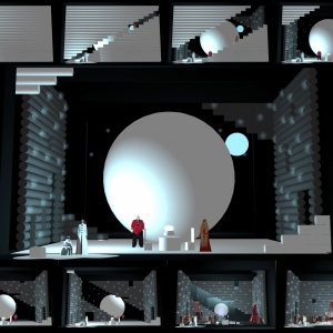 «Снегурочка». Эскиз декорации. Компьютерная графика, 2020. Мариинский театр, Спб