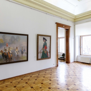 Выставка произведений Дмитрия Белюкина «Многострадальная, героическая, великая …» в Российской академии художеств