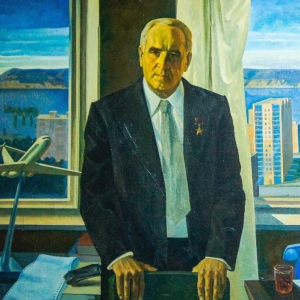 Р.Н. Баранов (1942-2022). Портрет Н.Д. Кузнецова. 1975-79. Холст, масло
