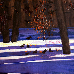 Л.А. Давыдова. Синие тени. 2009. Холст, масло. 90х110. Собственность автора